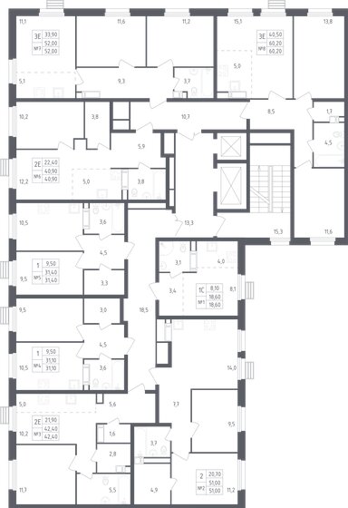 3-комнатная, 60.2м², ЖК Южное Бунино, 13 214 923 ₽