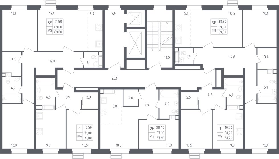 1-комнатная, 31.2м², ЖК Южное Бунино, 7 399 891 ₽