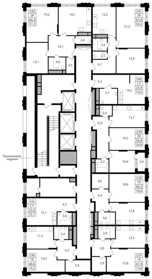 1-комнатная, 25.9 м², ЖК Варшавские ворота, 7 523 950 ₽