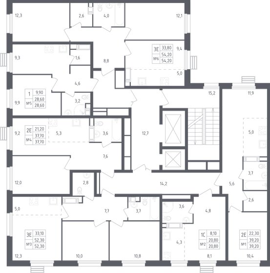 2-комнатная, 39.2м², ЖК Южное Бунино, 8 847 950 ₽