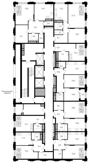 1-комнатная, 25.9 м², ЖК Варшавские ворота, 7 770 000 ₽