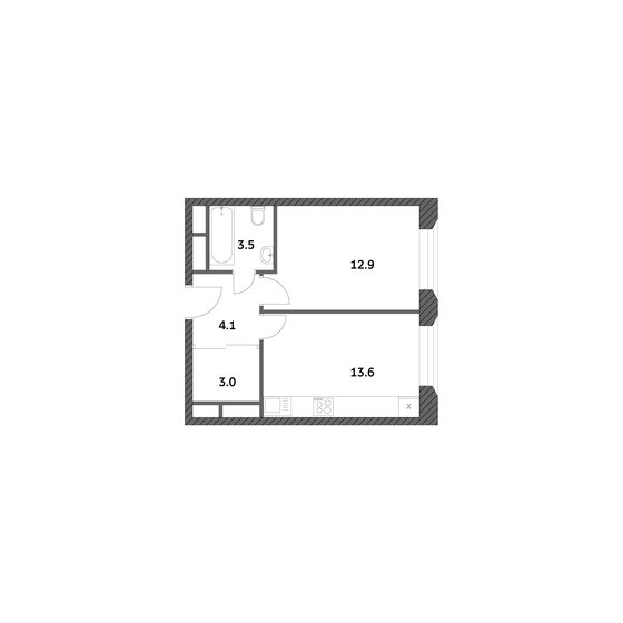 1-комнатная, 36.94м², ЖК Городские истории, 11 798 045 ₽