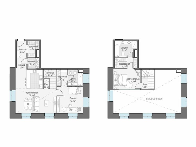 1-комнатная, 88.5 м², ЖК Чистые Пруды, 163 510 000 ₽