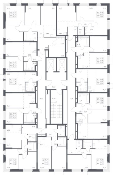 1-комнатная, 23.38м², ЖК Пригород Лесное, 4 484 662 ₽